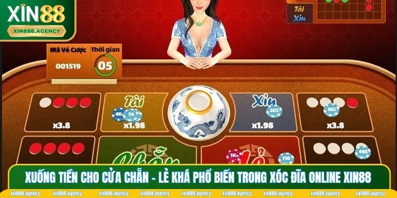 Xuống tiền cho cửa chẵn - lẻ khá phổ biến trong Xóc đĩa online XIN88